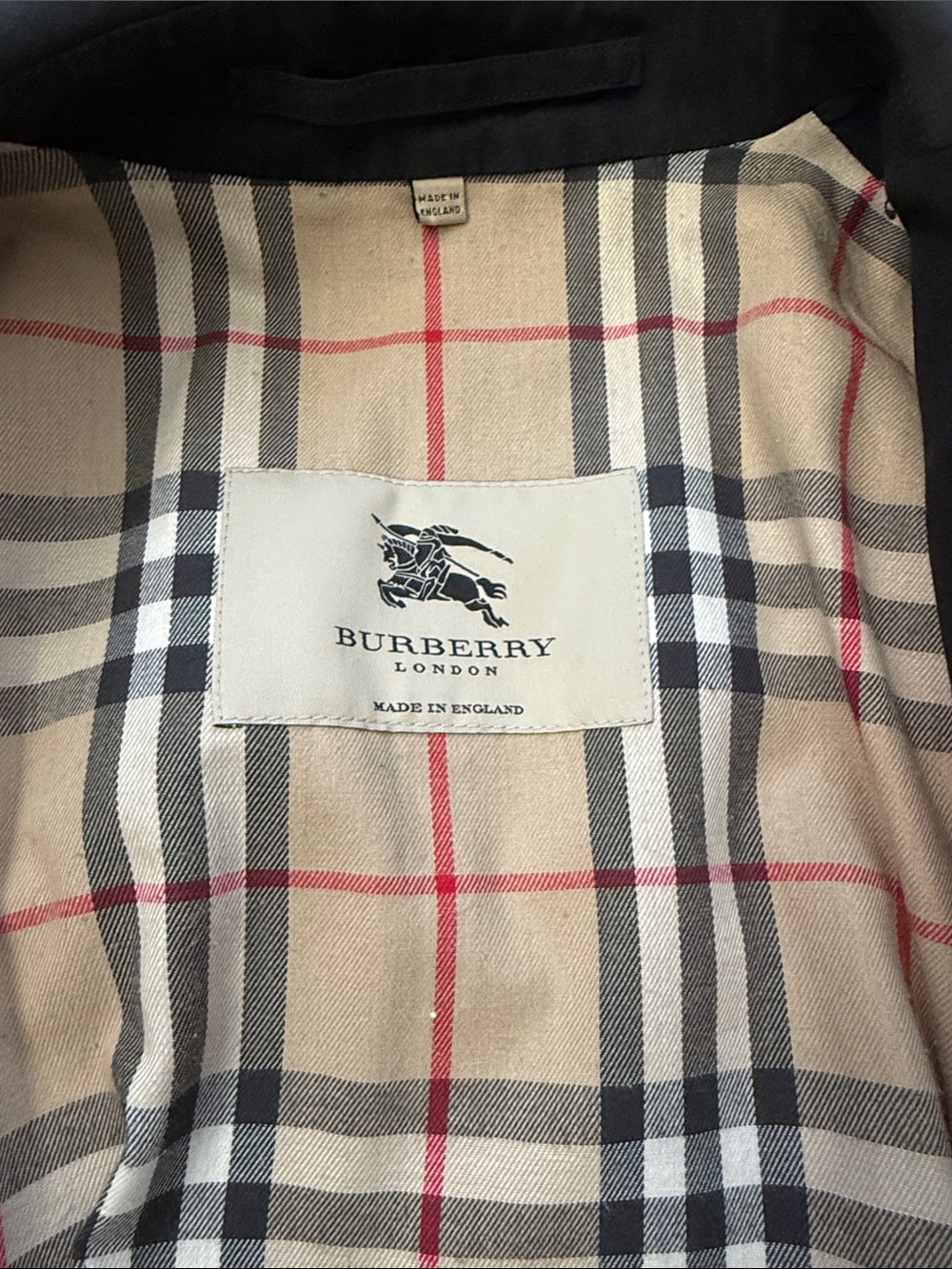 Burberry Women’s Black Double-Breasted Trench Coat - Picture 2 of 11